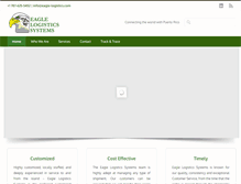 Tablet Screenshot of eagle-logistics.com